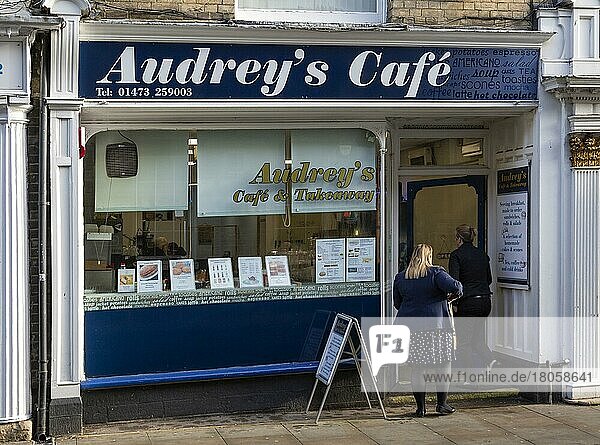 Audrey's Cafe and Takeaway  traditional cafe  formerly Willy's and Milly's  Northgate Street  Ipswich  Suffolk  England  United Kingdom  Europe