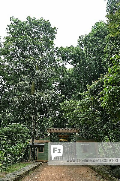 Eingang  Royal Forest Park Udawattakele  Kandy  Sri Lanka  Asien