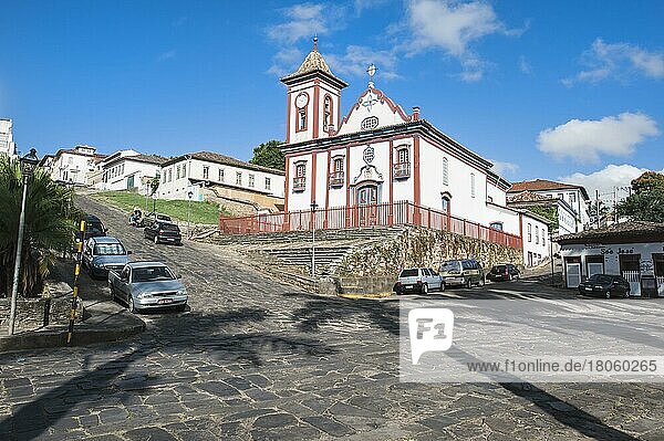 Kirche Sao Francisco de Assis  St.-Franziskus-von-Assisi  Diamantina  Minas Gerais  Brasilien  Südamerika