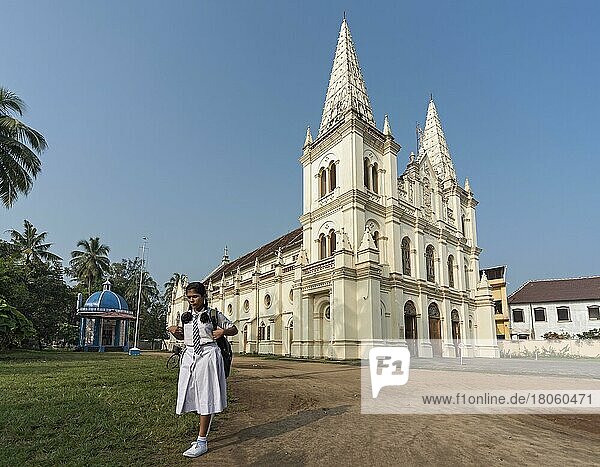 Santa Cruz Cathedral Basilica  Fort Kochi  Cochin  Kerala  Indien  Asien