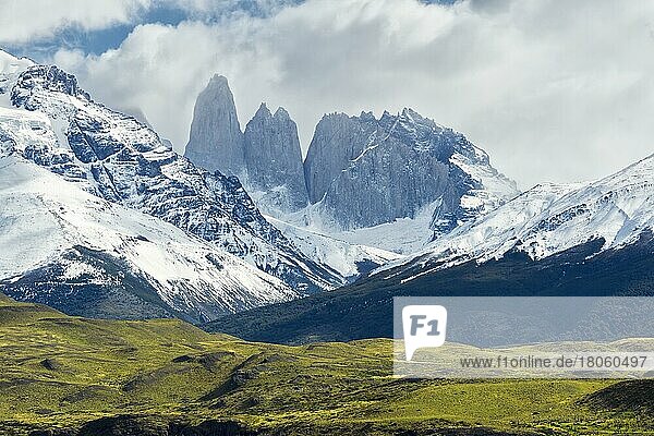 The Three Towers  Torres del Paine National Park  Chilean Patagonia  Chile  South America
