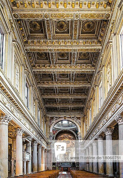 Interior from the 16th century by Giulio Romano  Cathedral di San Pedro with Romanesque bell tower  a late Gothic long side at Piazza Sordello  Mantua  Lombardy  Italy  Mantua  Lombardy  Italy  Europe