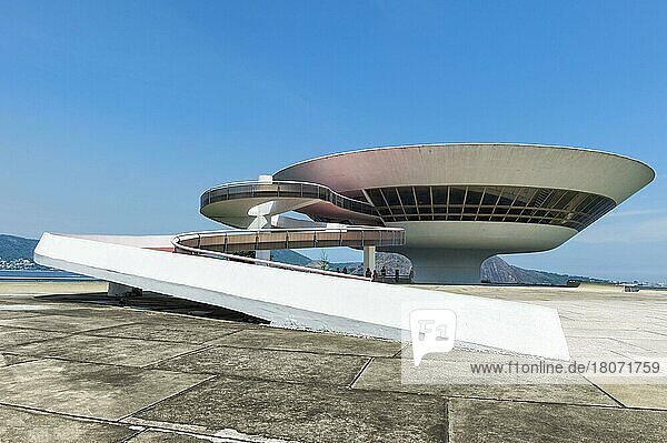 Museum für zeitgenössische Kunst  von Oscar Niemeyer  Arte Contemporanea  m  Niteroi  Rio de Janeiro  Brasilien  Südamerika