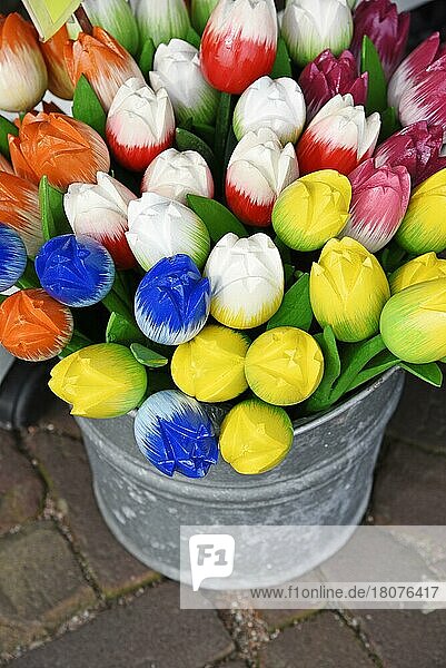 Künstliche Tulpen  Holland  Tulpen  Souvenirs  Volendam  Edam  Nordholland  Niederlande  Europa