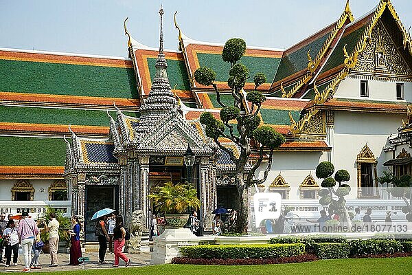 Phra Thinang Amarin Winitchai  Mittlerer Hof  Großer Königspalast von Bangkok  Großer Palast  Phra Nakhon Distrikt  Bangkok  Thailand  Asien