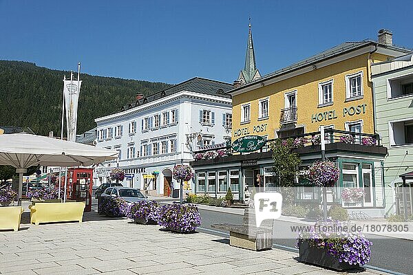 Häuser am Stadtplatz  Radstadt  Land Salzburg  Österreich  Europa