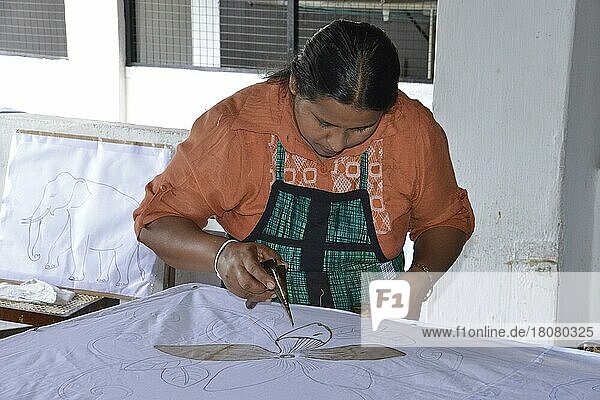 Batikfabrik  Matala  Sri Lanka  Asien
