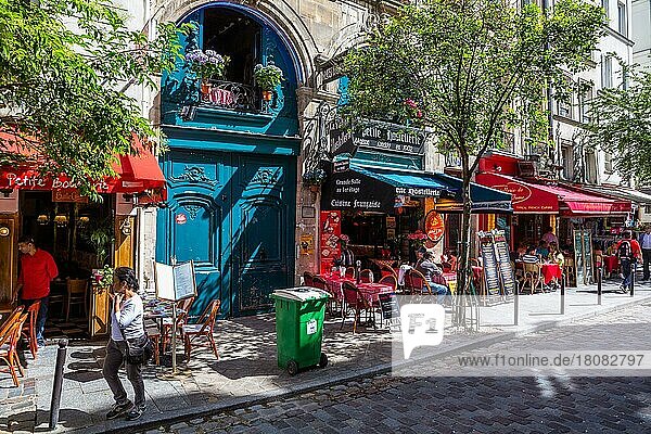 Straßen von Paris  Strassencafe  Restaurant  Trattoria  Frankreich  Europa