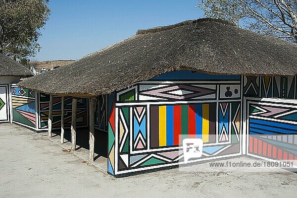 Museumsdorf der Ndebele  Botshabelo  Middelburg  Mpumalanga  Südafrika