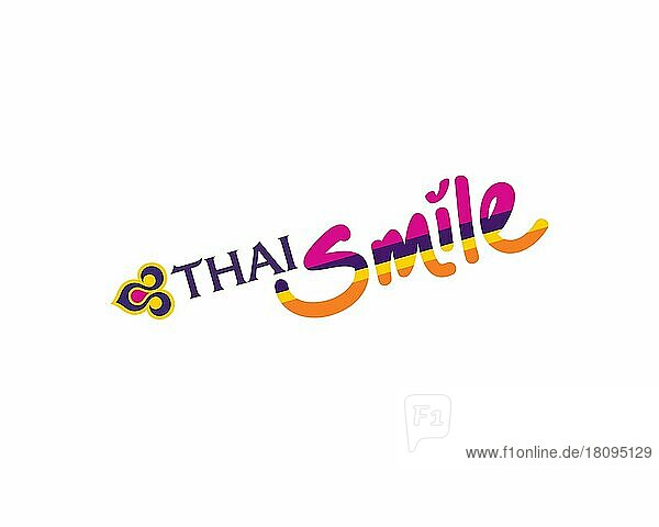 Thai Smile  gedrehtes Logo  Weißer Hintergrund