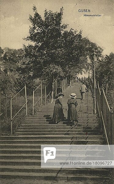 Guben  die Himmelsleiter  Niederlausitz  Brandenburg  Deutschland  Ansicht um ca 1900-1910  digitale Reproduktion einer historischen Postkarte  Europa