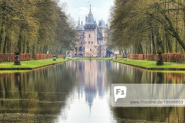 Schloss De Haar  Haarzuilens  Utrecht  Niederlande  Europa