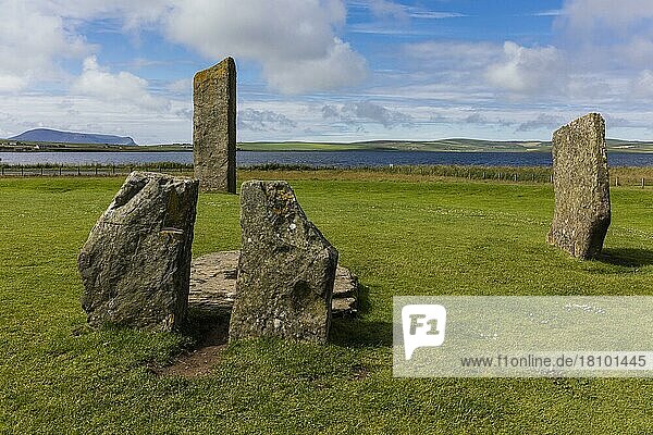 Standing stones of Stennes  Orkneys  Schottland  Großbritannien  Europa