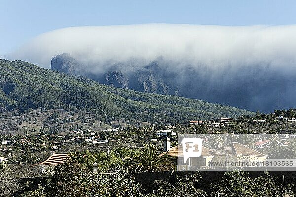 Wolken an der Cumbre nueva  Los Llanos de Aridane  La Palma  Spanien  Europa