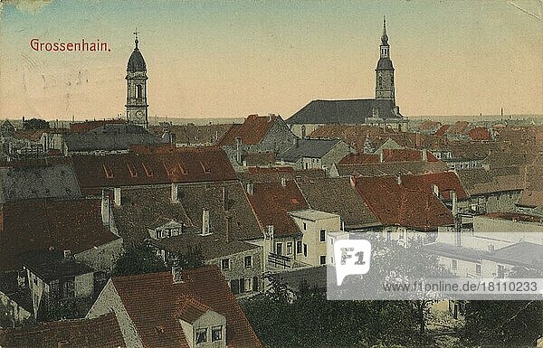 Großenhain  Sachsen  Deutschland  Ansicht um ca 1900-1910  digitale Reproduktion einer historischen Postkarte  public domain  aus der damaligen Zeit  genaues Datum unbekannt  Europa