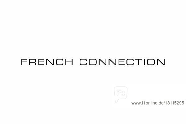 French Connection clothing  Logo  Weißer Hintergrund