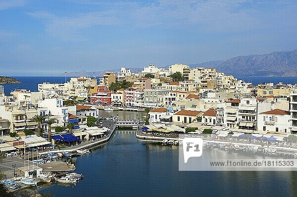 Vouliseni See in Agios Nikolaos  Kreta  Griechenland  Europa