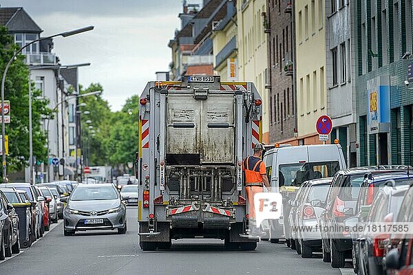 Müllauto  AWB  Köln  Nordrhein-Westfalen  Deutschland  Europa