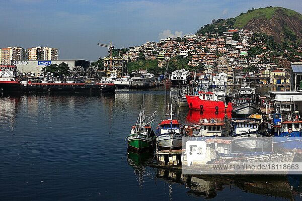 Hafen von Niteroi  Rio de Janeiro  Brasilien  Südamerika