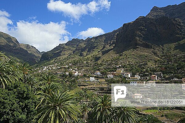 Valle Gran Rey  La Gomera  Canary Islands  Spain  Europe