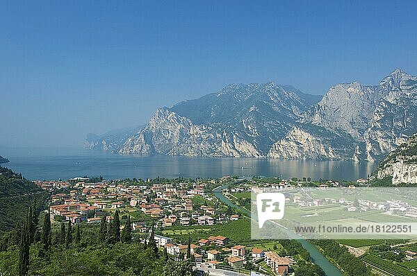 View of Torbole on Lake Garda  Trentino  Italy  Europe