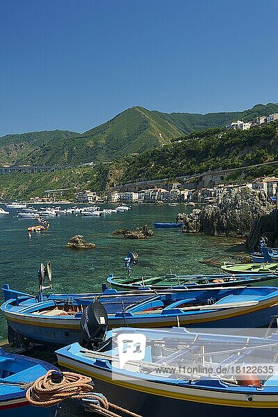 Hafen von Scilla  Costa Viola  Kalabrien  Italien  Europa