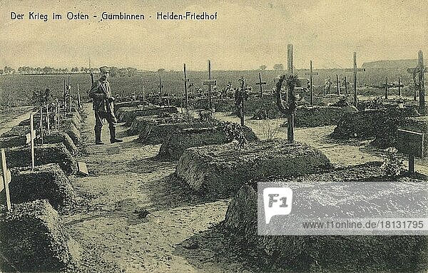 Gumbinnen  Heldenfriedhof  Der Krieg im Osten  Gussew  Russland  Deutschland  Ansicht um ca 1900-1910  digitale Reproduktion einer historischen Postkarte  Europa
