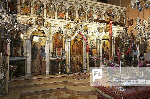Kloster Panagia Theotokos tis Paleokastritsas  Paleokastritsa  Korfu  Ionische Inseln  Griechenland  Europa