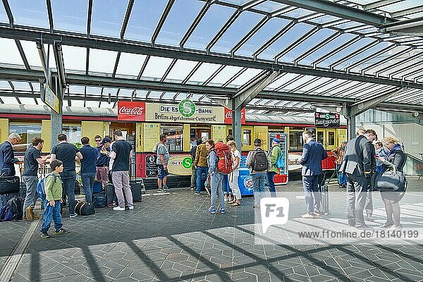 Curry sausage stand  Tegel Airport  Reinickendorf  Berlin  Germany  Europe