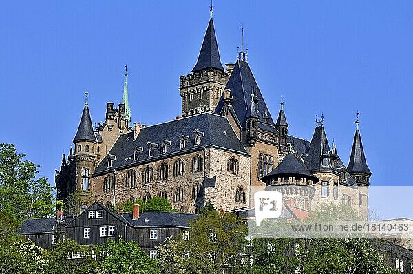 Schloss Wernigerode  Wernigerode  Harz  Sachsen-Anhalt  Deutschland  Europa
