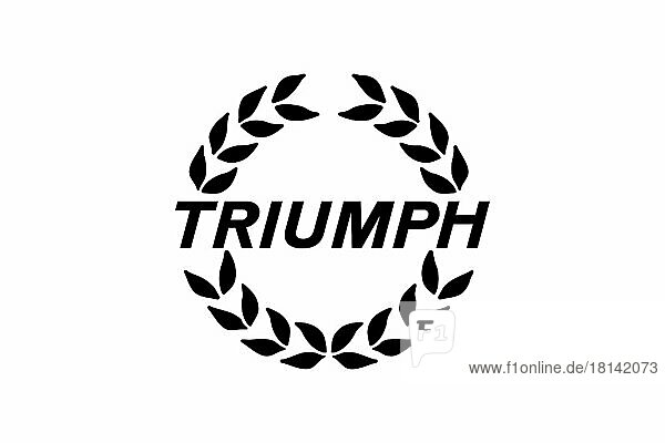 Triumph Motor Company  Logo  Weißer Hintergrund