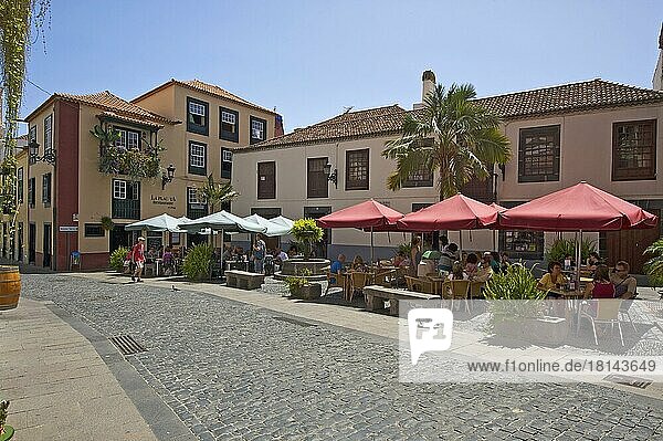 Placeta de Borrero in the old town of Santa Cruz de La Palma  La Palma  Canary Islands  Spain  Europe