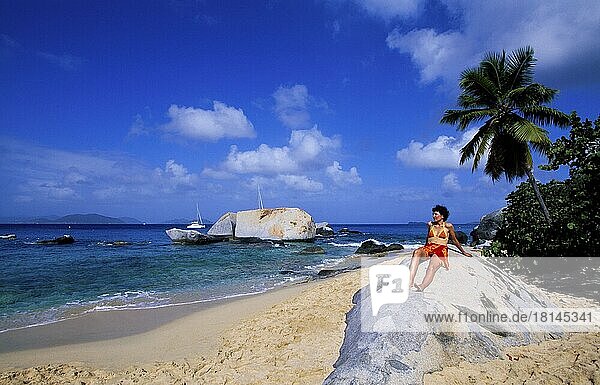 The Baths auf der Insel Virgin Gorda  Britische Jungfernsinseln  Karibik