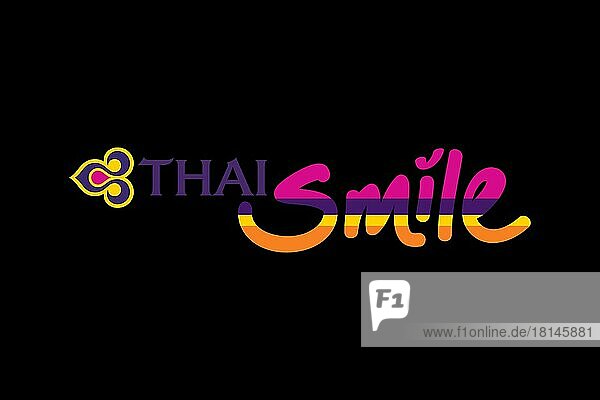 Thai Smile  Logo  Schwarzer Hintergrund