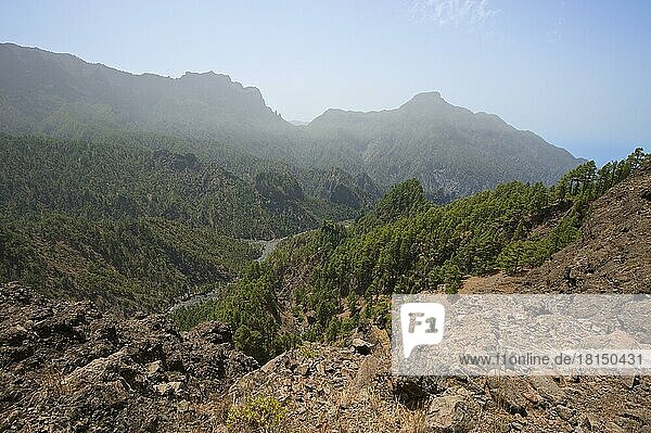 Parque Nacional de la Caldera de Taburiente  La Palma  Kanarische Inseln  Spanien  Europa