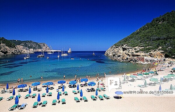 Cala Benirras  Ibiza  Balearische Inseln  Spanien  Europa