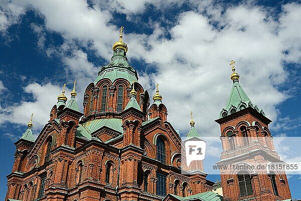 Russisch-orthodoxe Uspenski-Kathedrale  Helsinki  Finnland  Europa