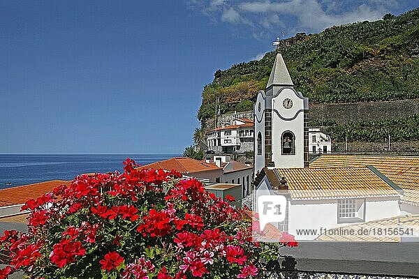 Altstadt von Ponta do Sol  Kirche Ingreja Nossa Senhora da Luz  Unsere Liebe Frau des Lichts  Madeira  Portugal  Europa
