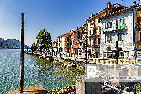 Historisches Zentrum  Omegna  Orta-See  Bezirk Verbania  Piemont  Italienische Seen  Italien  Europa