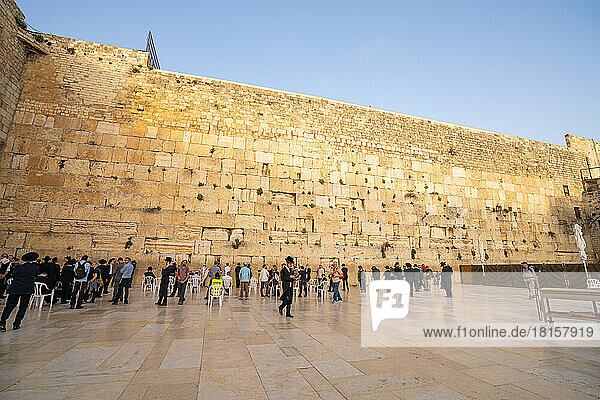 Die Klagemauer  Jerusalem  Israel  Naher Osten