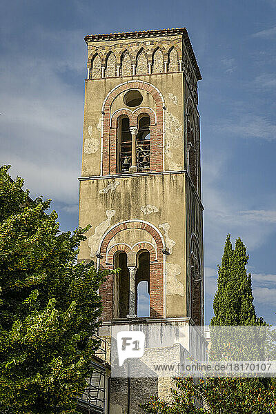 Turm der Villa Cimbrone an der Amalfiküste; Ravello  Salerno  Italien