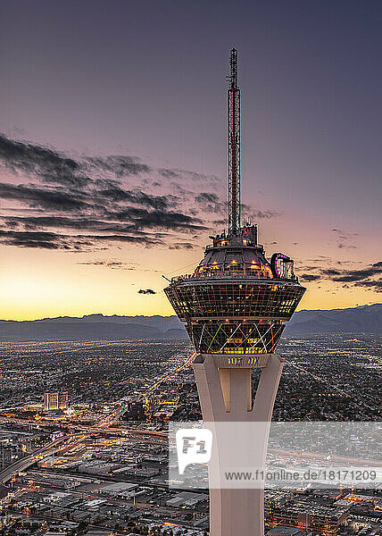 Landmark Hotel und Casino Tower in Las Vegas  Nevada  USA; Las Vegas  Nevada  Vereinigte Staaten von Amerika
