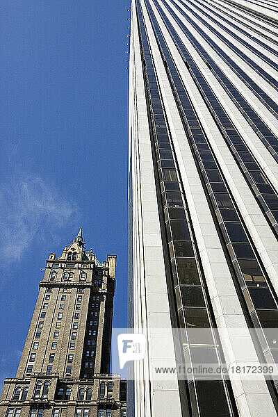 The General Motors Building  The Sherry-Netherland Hotel in the Background  Manhattan  New York City  New York  USA