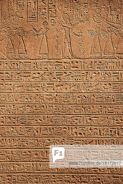 Egyptian Hieroglyphics  The Louvre  Paris  Ile de France  France
