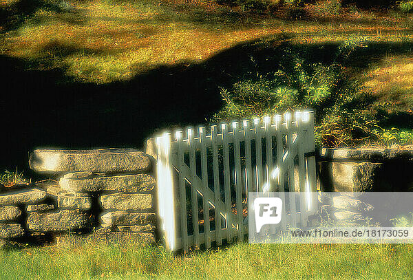 Fence Gate Newfane  Vermont  USA