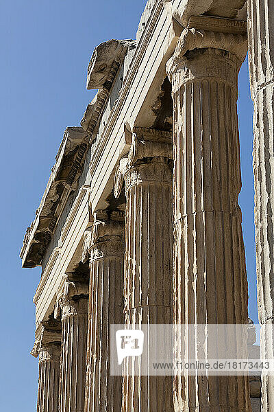 Columns  Erechtheum  Acropolis  Athens  Greece