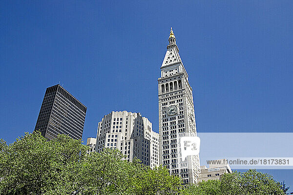 View of Met Life Tower From Madison Square Park  New York City  New York  USA