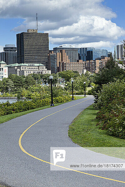 Bike Path  Ottawa River Parkway  Ottawa  Ontario  Canada