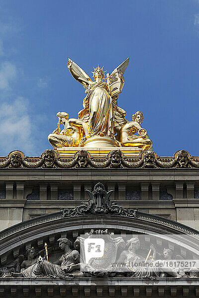 Statues  Palais Garnier  9th Arrondissement  Paris  Ile-de-France  France