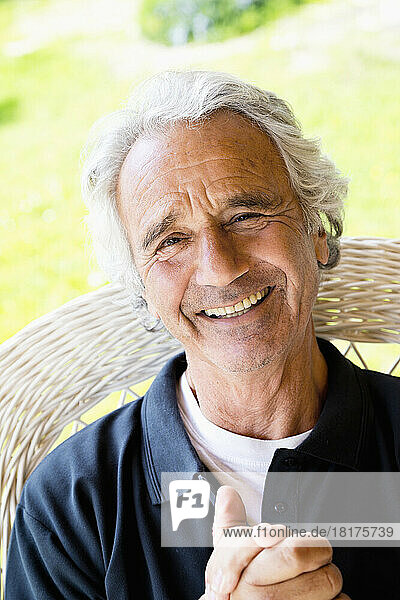 Portrait of Senior Man Outdoors  Spain